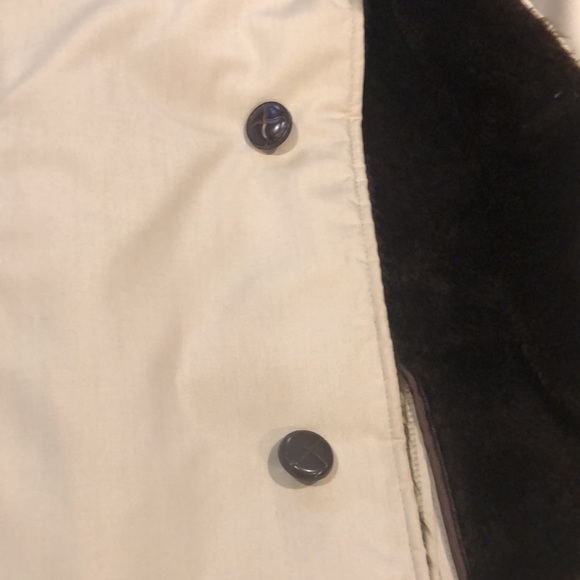 VINTAGE LAKE FOREST MENS FAUX FUR LINED COAT LIGHT BROWN SIZE 40 - Picture 10 of 16